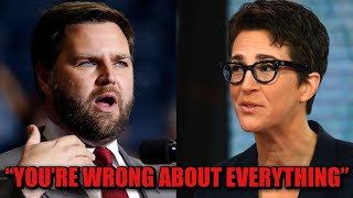 JD Vance SHUTS DOWNS Rachel Maddow after she tries to discredit trump on live tv [upl. by Enyaht]