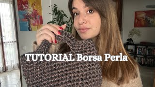 Tutorial Borsa Perla  Hobo Bag uncinetto per principianti  Macrè Bag [upl. by Willdon]