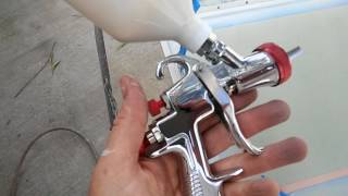 sprayit lvlp spray gun review sp33000 test on very very low air pressure [upl. by Anak936]