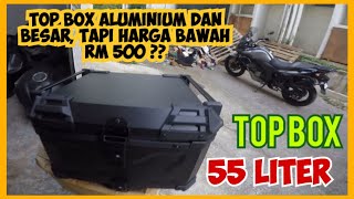 PASANG TOPBOX ALUMINIUM 55 LITER  SUZUKI VSTROM [upl. by Eusebio400]