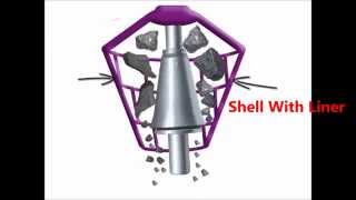 How does Gyratory Crusher Works  Mineral Processing  Gyratory Crusher Animation Working Principle [upl. by Asha317]