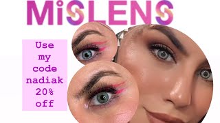 Contact coloured lenses  Mislens Contact lense Review [upl. by Vasti]