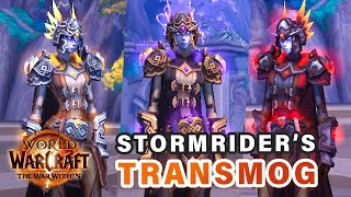 Stormriders Attire Transmog Armor Set  UPGRADED Lightning Effects ► World of Warcraft [upl. by Iamhaj]