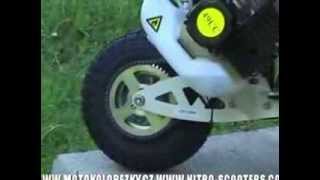 Nitro scooters XG09  benzínová koloběžka gasoline scooter 1 speed [upl. by Artimas213]