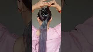 Claw Clip Bun Hairstyle For Oily hair youtube shorts [upl. by Kassandra]