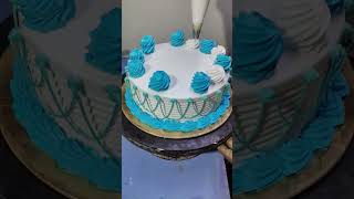 Please subscribe 🙏 Vanilla cake decoration ☺️ cake chocolatecake subscribe cake [upl. by Lrem579]