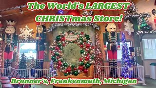 The Worlds LARGEST CHRISTmas Store Frankenmuth Michigan [upl. by Garald]