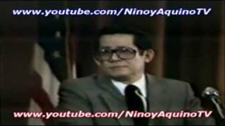 NINOY AQUINOs memorable speech 59 in Los Angeles 2151981 [upl. by Dijam]