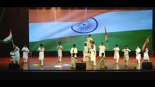 Waving flag dance  Janapriya School  18 annual Day  Miyapur  Westcity  Nagole Attapur [upl. by Niklaus]