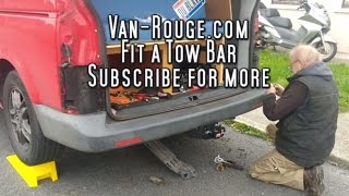 Fit a towbar to a VW Transporter T5  Van Rouge [upl. by Cami]