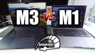 MacBook Air M3 vs MacBook Pro M1  Speed Test Review [upl. by Samot975]