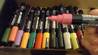 29 Posca Paint Markers 5M Medium Posca Markers Review [upl. by Enerol]