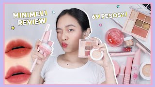 MURANG MAKEUP SA SHOPEE MINIMELI REVIEW  phonycore 2021 Philippines [upl. by Anizor]