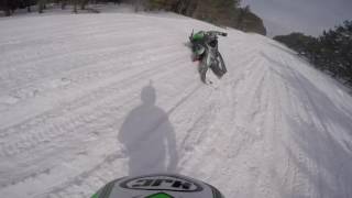 Snowmobile crash 70 mph [upl. by Cardon]