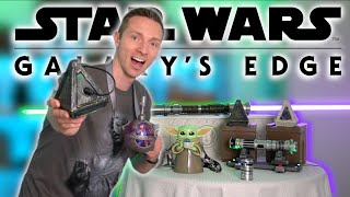 Star Wars Galaxys Edge Haul 2023 New Wayfinders Lightsaber Stand and Savis Connector [upl. by Birecree]