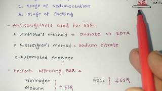 ERYTHROCYTE SEDIMENTATION RATE  ESR  HEMATOLOGYPATHOLOGY  NIPER  LAB TECH  RRB  ESIC  DI [upl. by Lramaj783]