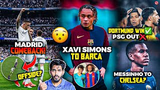 Real Madrid Comeback vs Bayern Review 21 Xavi Simons to Barca Messinho to Chelsea Dortmund wins [upl. by Crist]