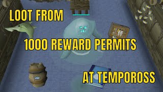 Loot from 20 hours of Tempoross  1000 Reward permits  OSRS [upl. by Naryk]