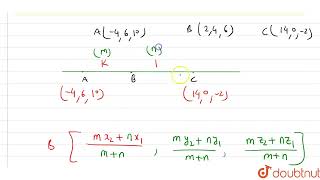 Using section formula prove that the three points 4610246 and 1402 are collinear [upl. by Estele192]