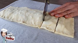 Pasta sfoglia Con 1 mela e in 5 minuti fai uno strudel facile e delizioso [upl. by Mercier]