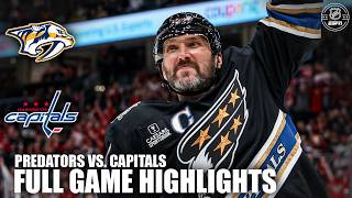 Nashville Predators vs Washington Capitals  Full Game Highlights  ESPN NHL [upl. by Aidnic]