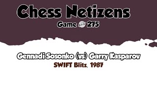 Gennadi Sosonko vs Garry Kasparov • SWIFT Blitz 1987 [upl. by Eberhart]