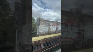 Morning Train Ride Through Ridgewood Queens New York travel [upl. by Woothen]