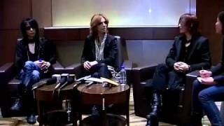 X JAPAN YOSHIKI SUGIZO and HEATH interview  Shanghai Part 2 [upl. by Asiaj667]