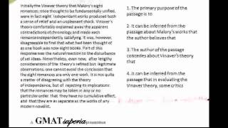 using official guide for GMAT reading comprehension part 1 A GMAT superiasemantics videomp4 [upl. by Nosned701]