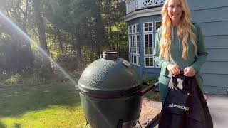 Big Green Egg  Large and Extra Large Universal Fit Egg Cover DEMO [upl. by Alyos]