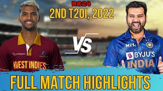 India vs West Indies Highlights 2022 Match ll realcricket24 cricket [upl. by Navaj]