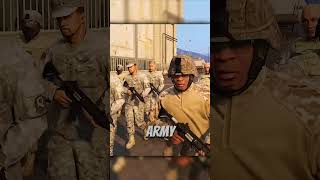 Franklin Joined The ARMY  GTA 5 [upl. by Nahtnanhoj]