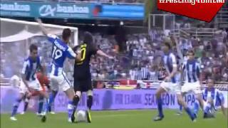 Lionel Messi Dive vs Real Sociedad 10911 [upl. by Leith]