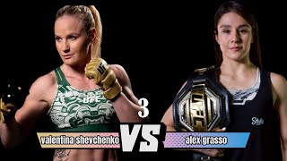 Valentina Shevchenko vs Alex Grasso 3 The Fight of the Century [upl. by Anyzratak]