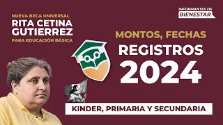 💰BECA RITA CETINA FECHA de REGISTRO para NIÑOS de KINDER y PRIMARIA y SECUNDARIA [upl. by Odetta]