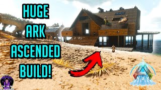 Epic Ocean View MAIN BASE BUILD  Water Tame Pen Perfect for PVE  Ark Survival Ascended  ASA [upl. by Duaner]