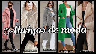 ABRIGOS DE MODA PARA MUJER 2024 temu abrigosdemoda modaparamujer invierno modafemenina moda [upl. by Atimad]