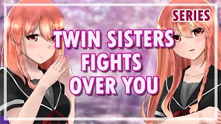 Tsundere amp Dandere Twin Sisters Fight Over You『ASMR Roleplay』『VISUAL NOVEL』『 F4M』 [upl. by Ailido]