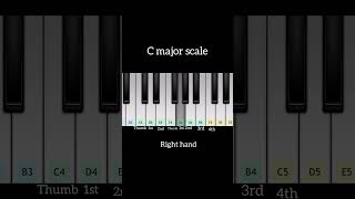 The beginners piano introduction  piano exercise  scale C shorts piano [upl. by Desta]