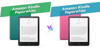 📚 Kindle Paperwhite Comparison Jade vs Raspberry 🔍 [upl. by Akihsay]