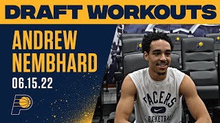 2022 Draft Workouts Andrew Nembhard  Indiana Pacers [upl. by Anaek]