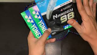 Review Senar Yonex Aerobite Vs BG 66 Ultimax Vs Nanogy 98 [upl. by Selway]