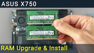 Asus X750 RAM Upgrade and Install  Stepbystep DIY Tutorial [upl. by Tess914]