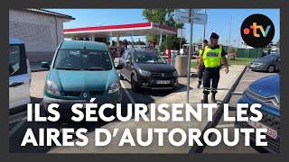 La CRS Alsace Lorraine surveille les aires dautoroute [upl. by Hake]