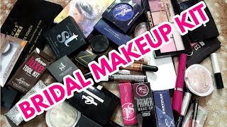 BRIDAL MAKEUP KIT  AFFORDABLE PAKISTANI BRANDS zainab numan [upl. by Neela]