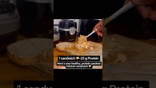 Healthy chicken sandwich for muscle gain youtubeshorts shorts recipe healthyfood fatloss fyp [upl. by Lawson505]