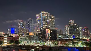 Evening City Night Downtown San Diego California [upl. by Odilo149]