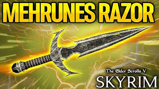 MEHRUNES RAZOR Unique Weapon Tutorial Skyrim Anniversary Edition [upl. by Abbotsun]