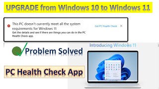 PC Health Check App Download  PC Health check app windows 11  Problem Solved windows 11 upgrade [upl. by Nylteak]