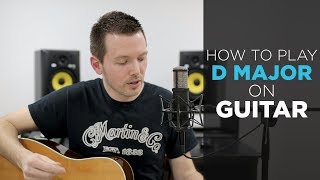 How to Play a D Major Chord on Guitar  strumcoachcom [upl. by Ardnuahc]